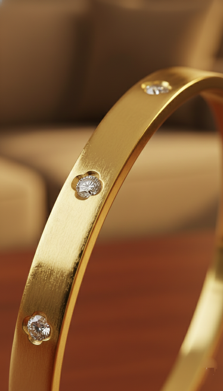 Crystal Love Bangle Bracelet