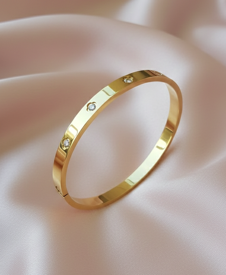 Crystal Love Bangle Bracelet